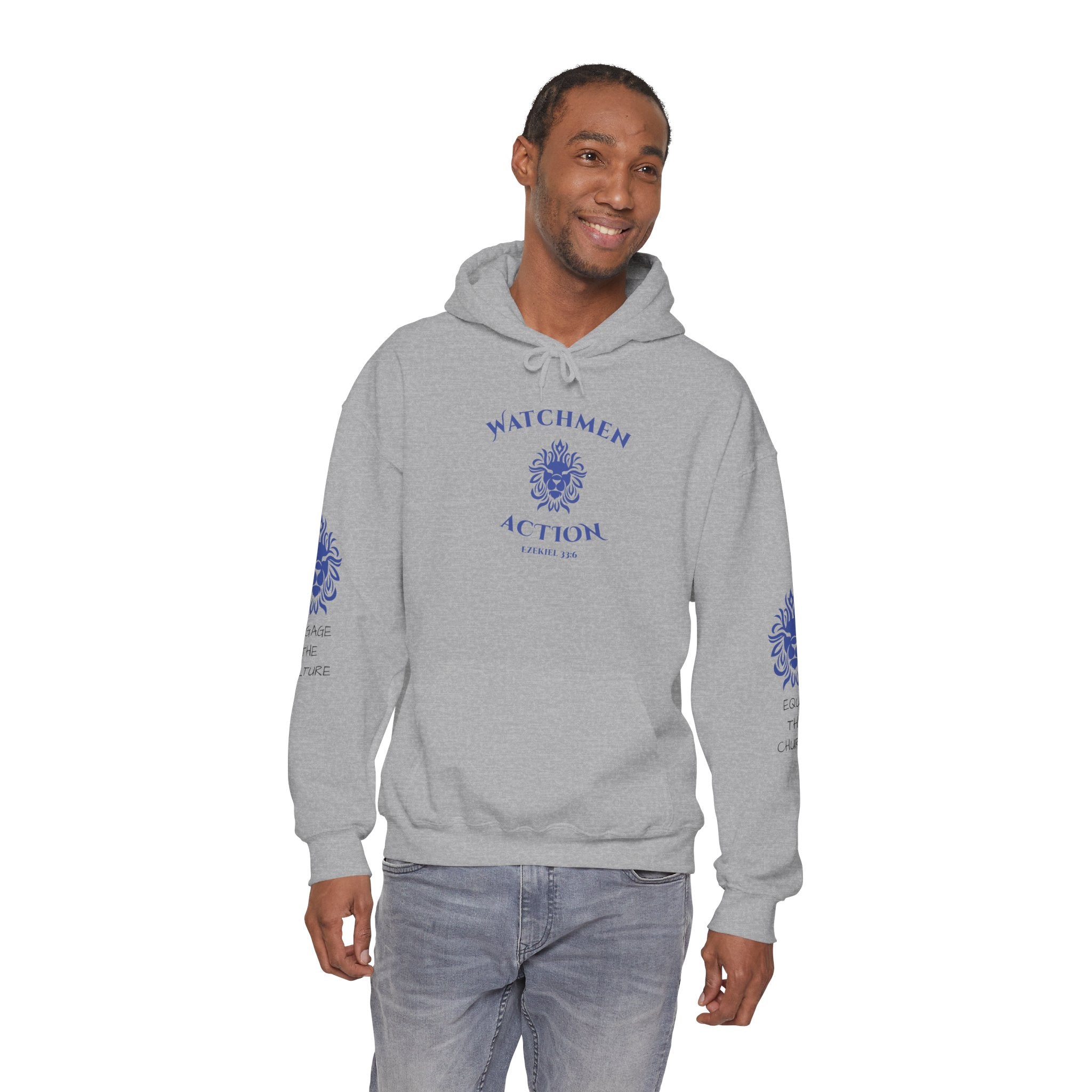 Watchmen Action Hoodie — Vintage Crest Graphic Sweatshirt