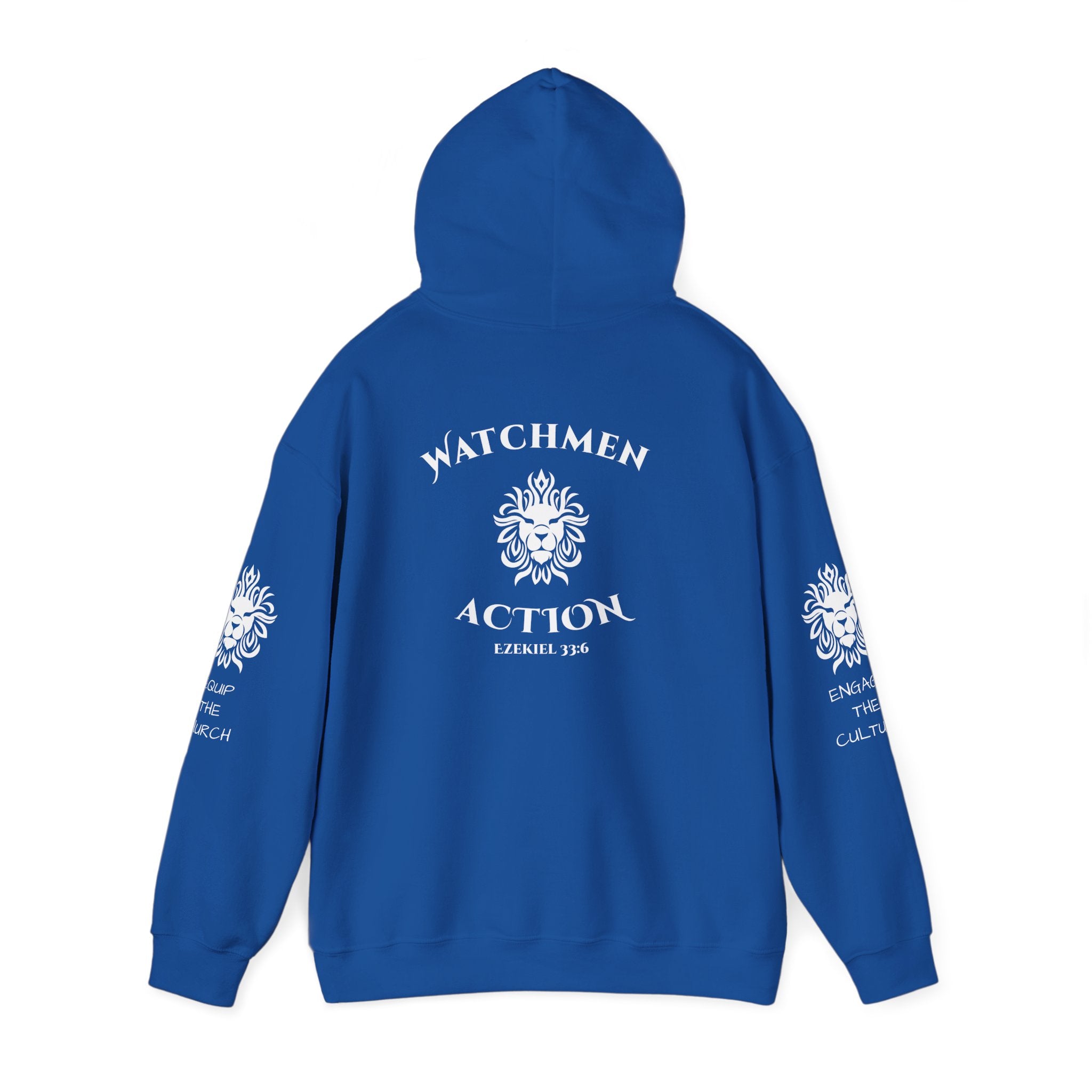 Watchmen Action Hoodie — Vintage Crest Graphic Sweatshirt