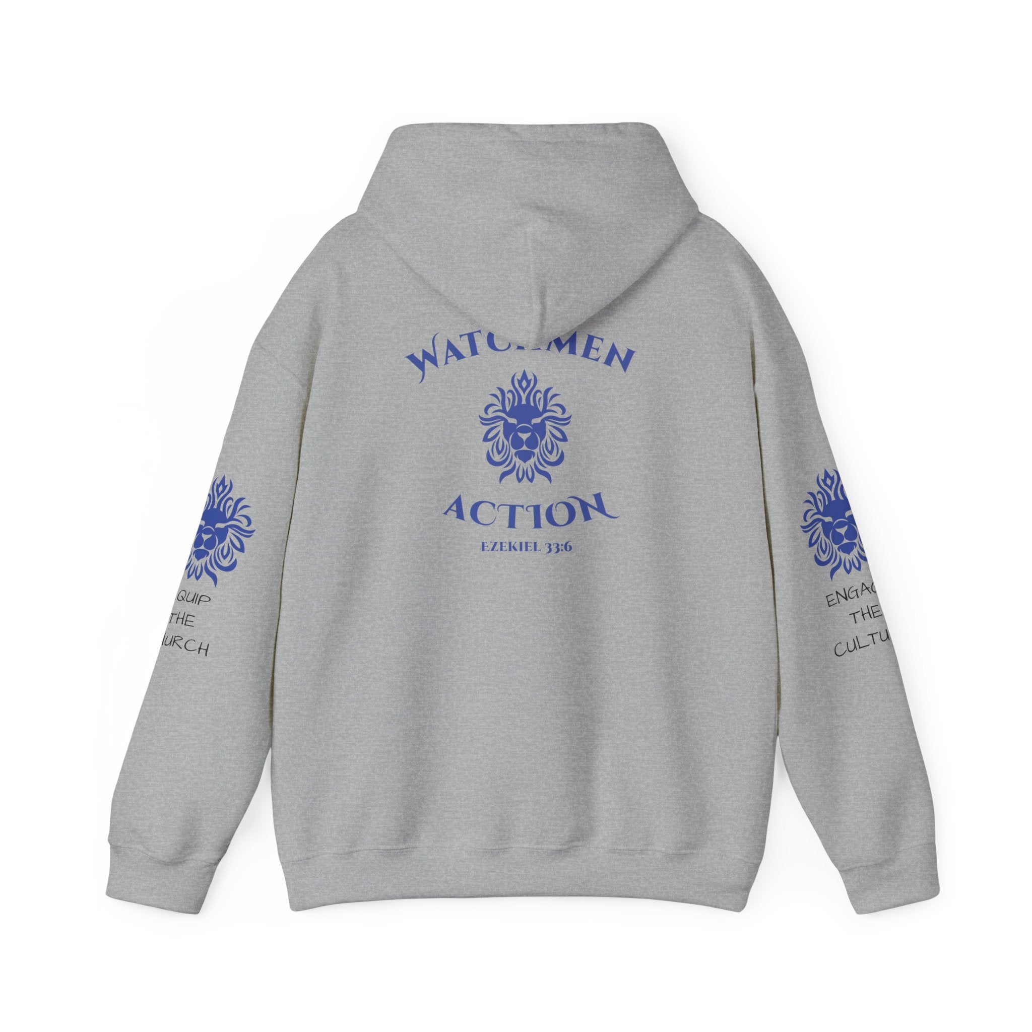 Watchmen Action Hoodie — Vintage Crest Graphic Sweatshirt