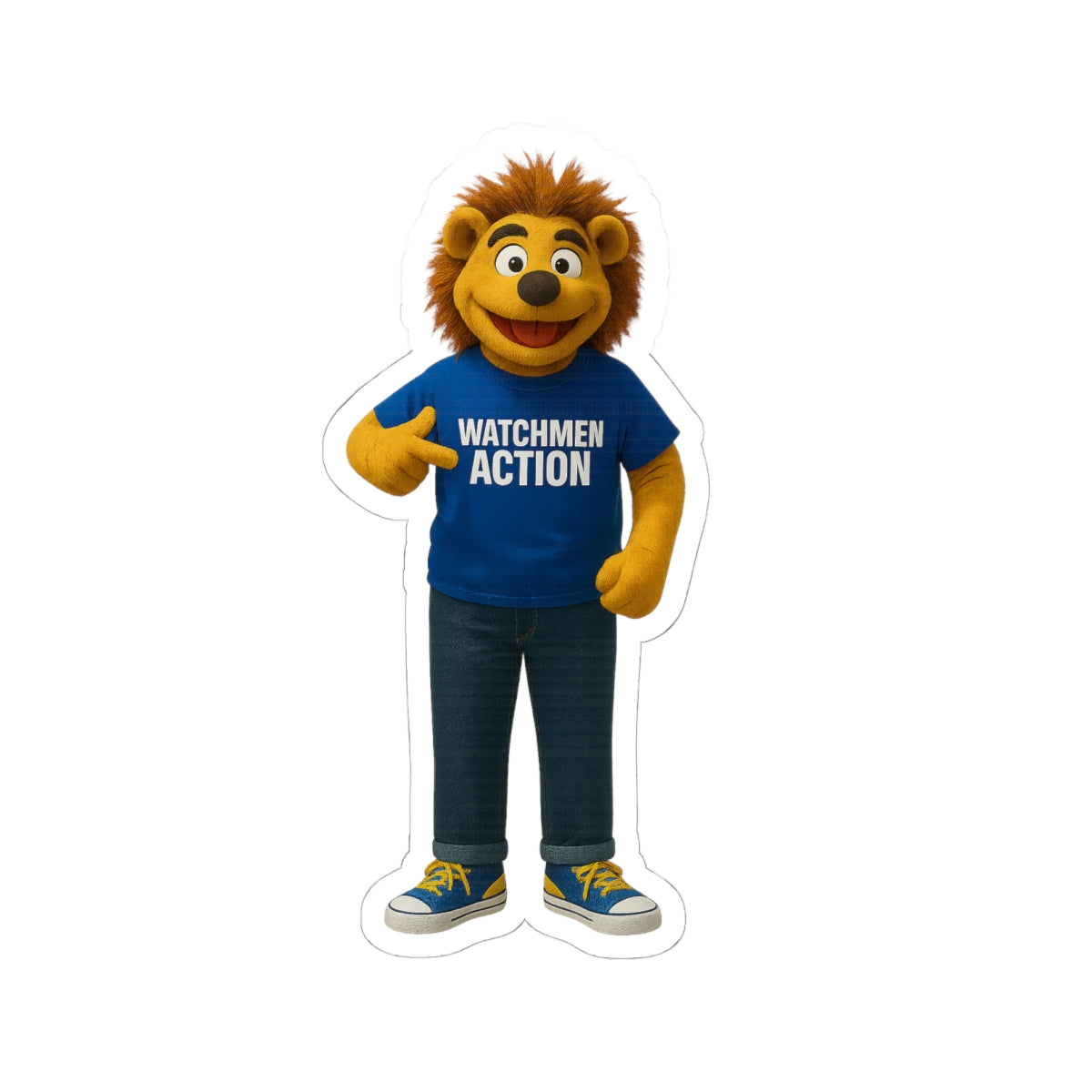 Watchmen Action Kiss-Cut Sticker – Ezekiel Reps Watchmen Action (Viral Sticker)