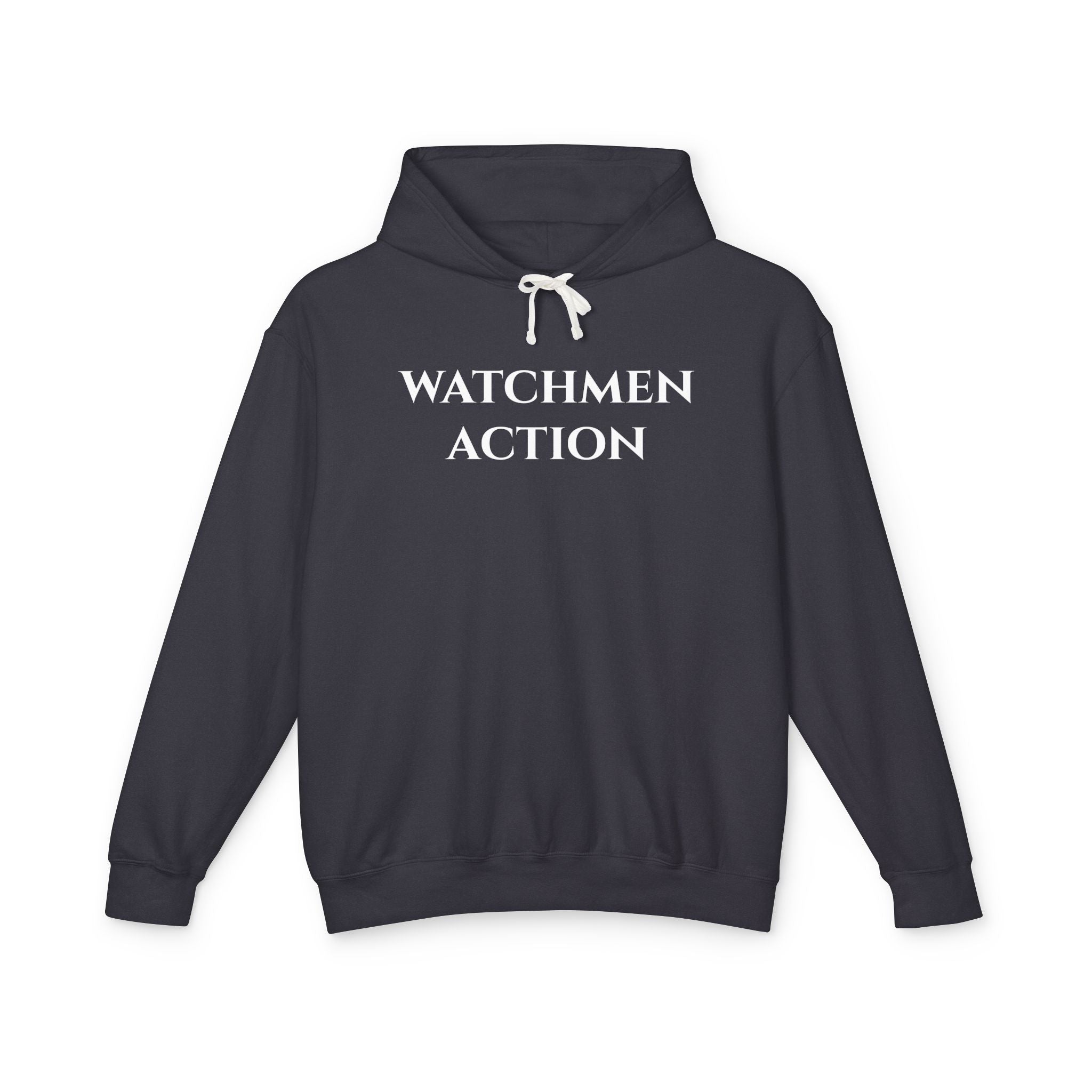Watchmen Action Hoodie — Ladies "You + Courage = Action" (Ezekiel 33:6)