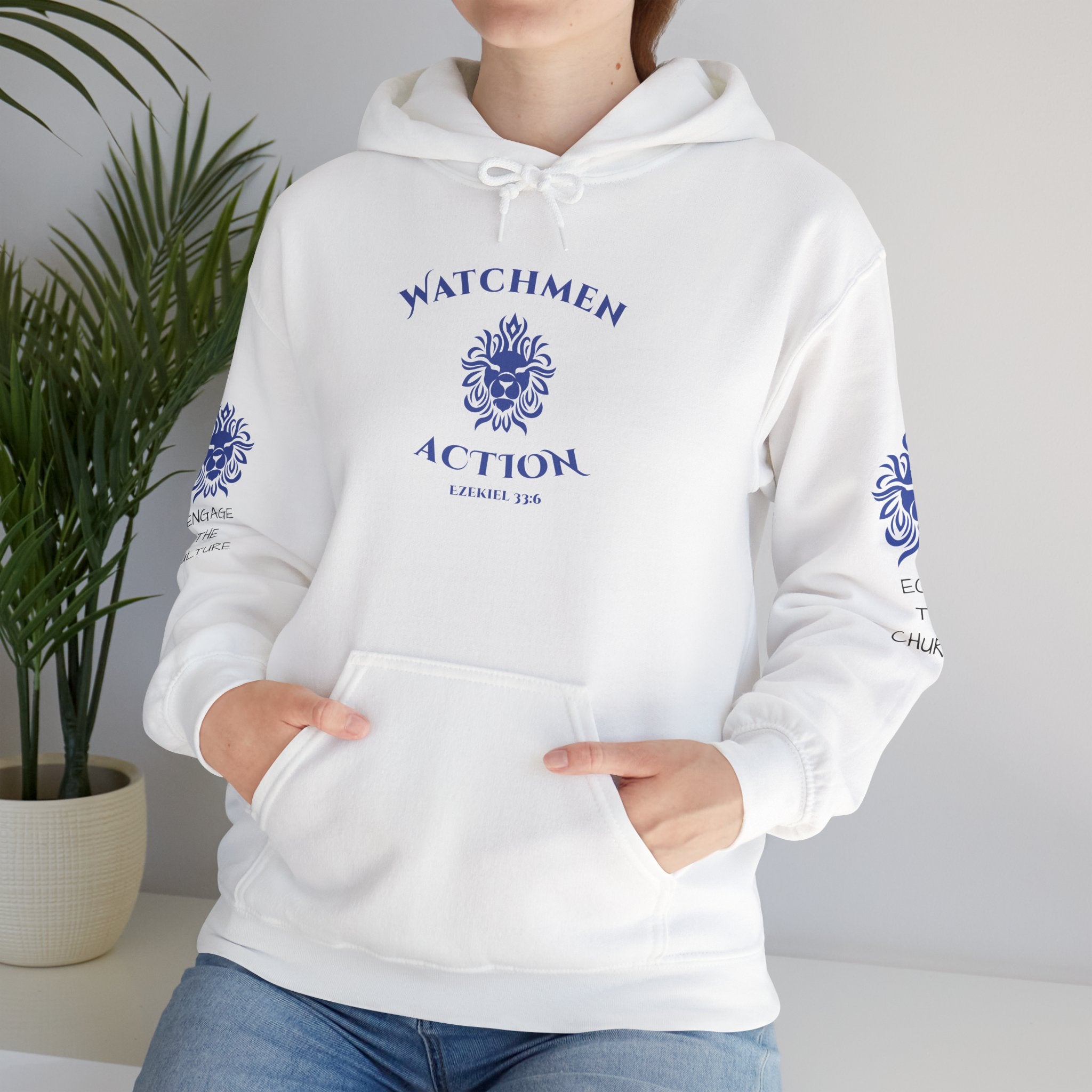 Watchmen Action Hoodie — Vintage Crest Graphic Sweatshirt