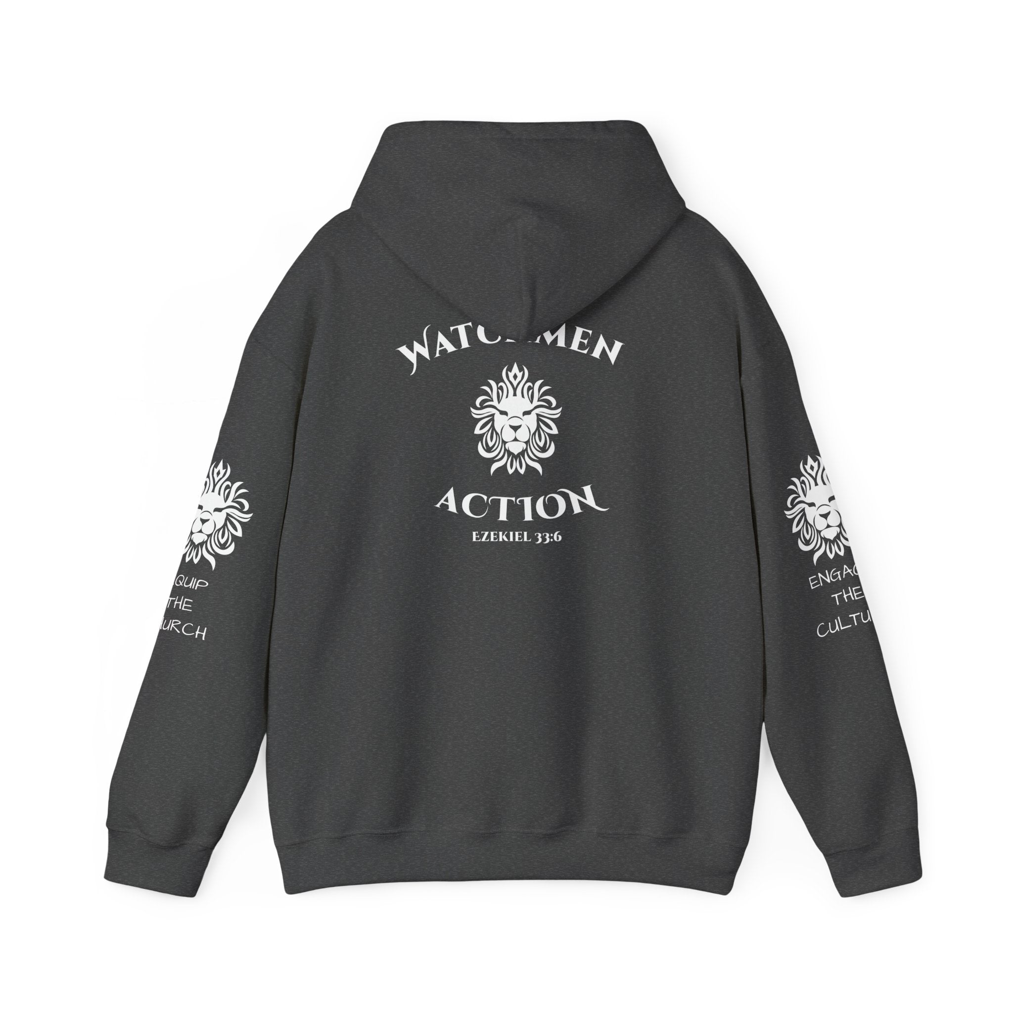 Watchmen Action Hoodie — Vintage Crest Graphic Sweatshirt