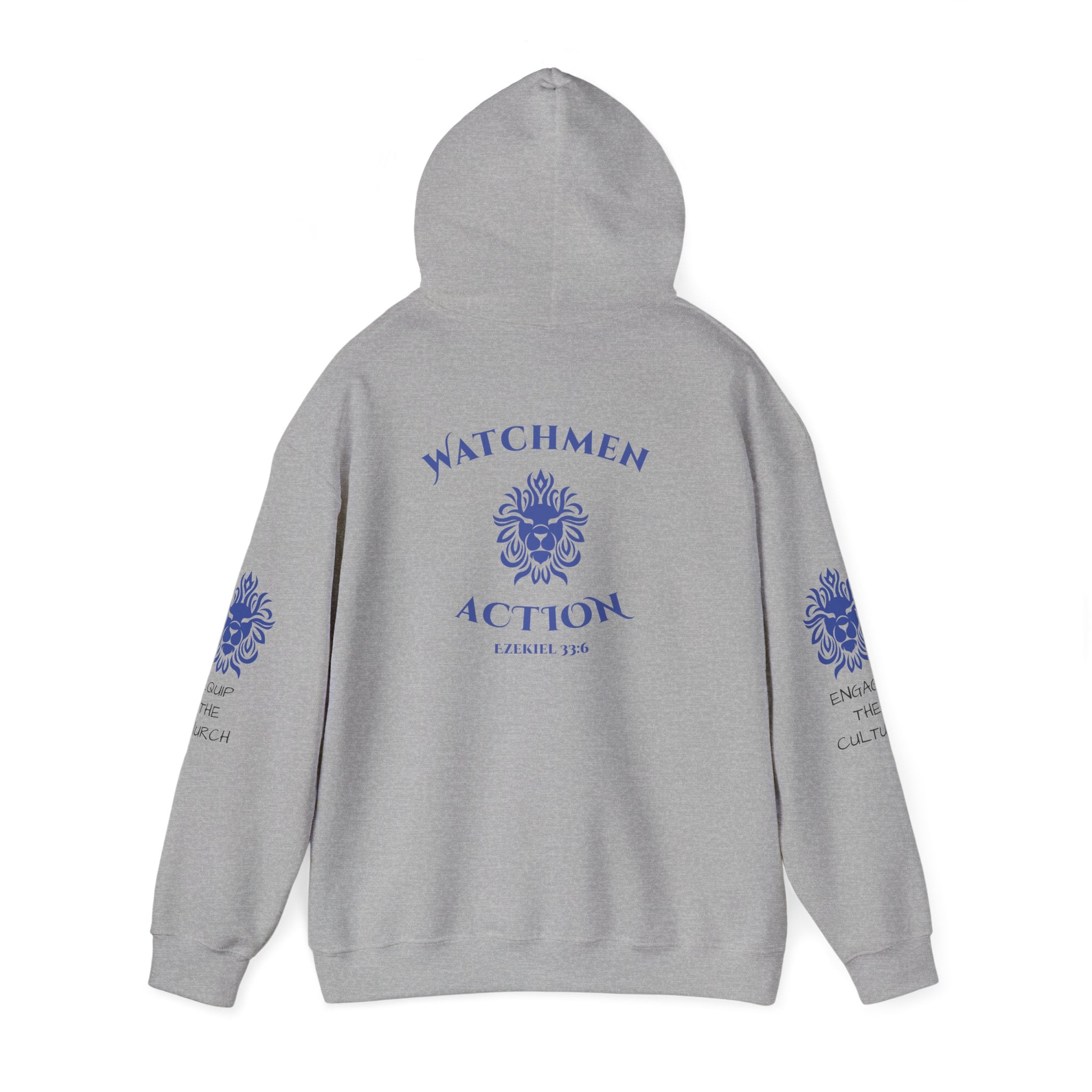 Watchmen Action Hoodie — Vintage Crest Graphic Sweatshirt