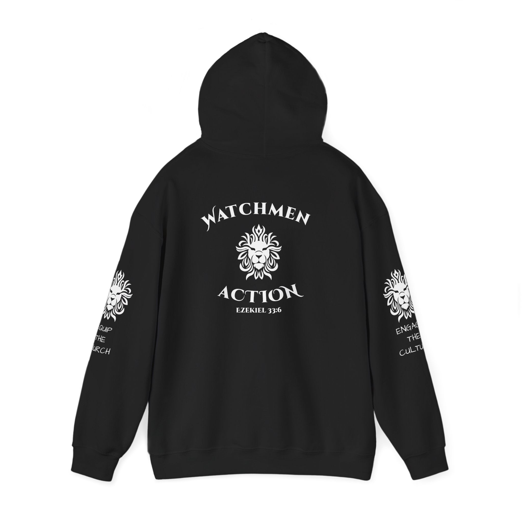 Watchmen Action Hoodie — Vintage Crest Graphic Sweatshirt