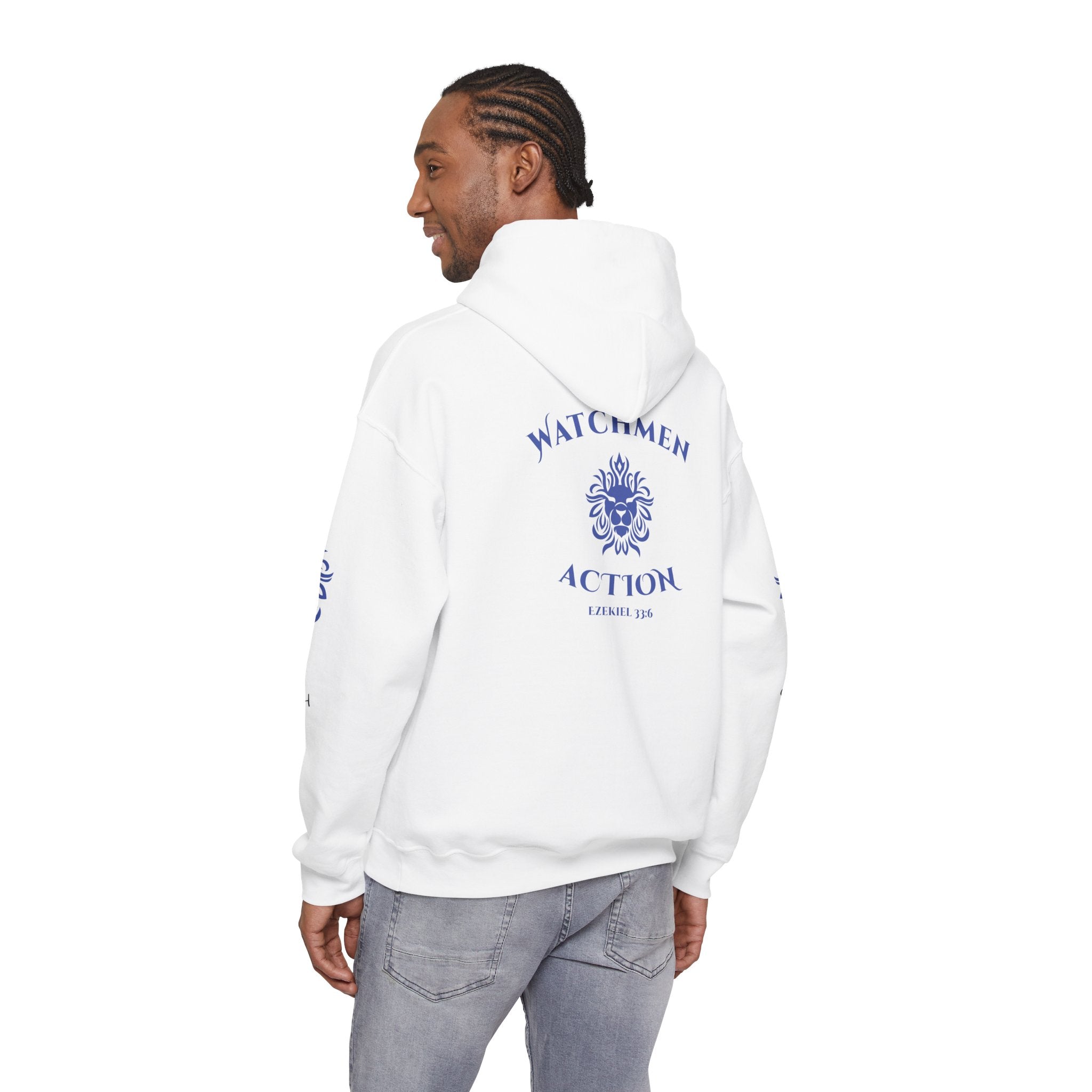 Watchmen Action Hoodie — Vintage Crest Graphic Sweatshirt