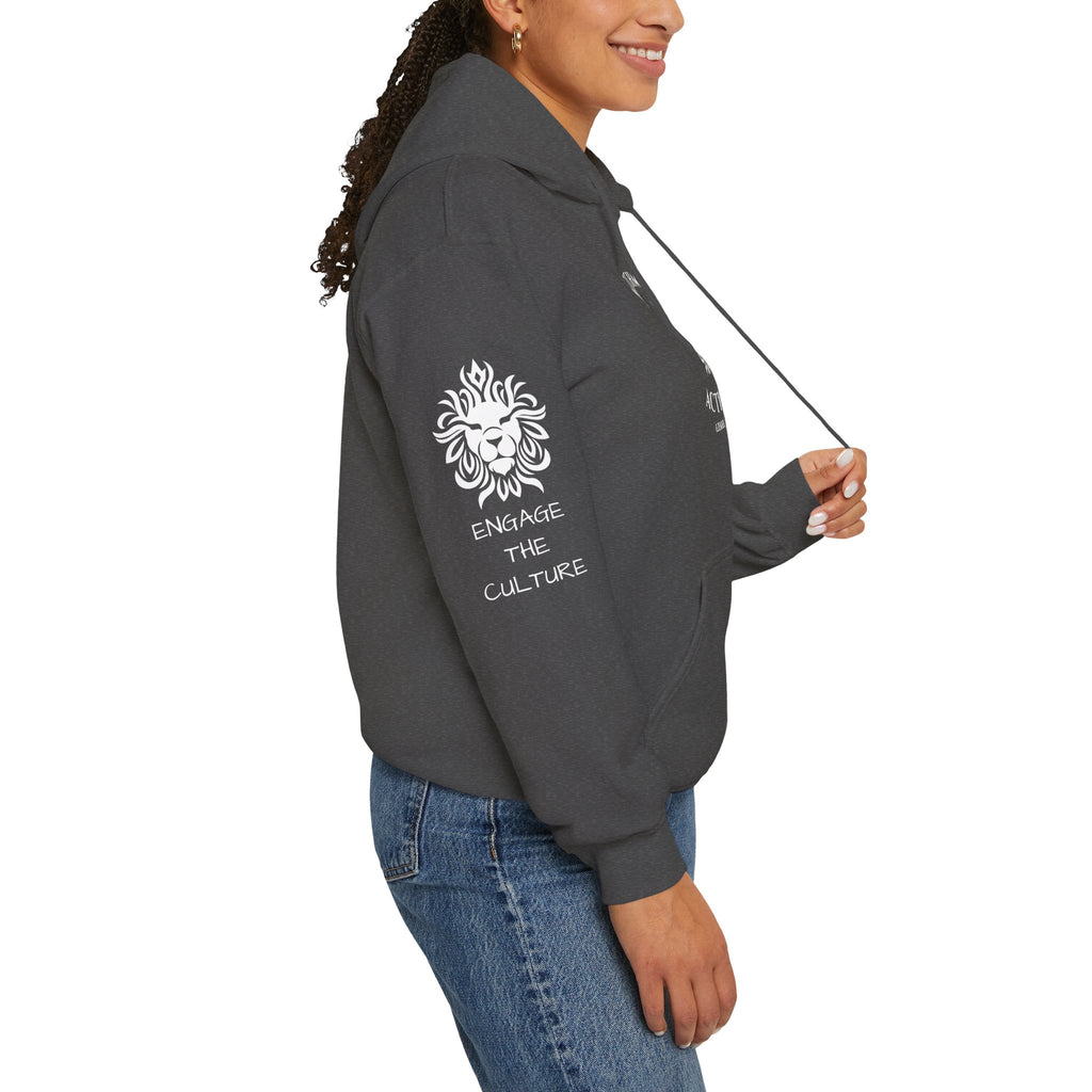 Watchmen Action Hoodie — Vintage Crest Graphic Sweatshirt