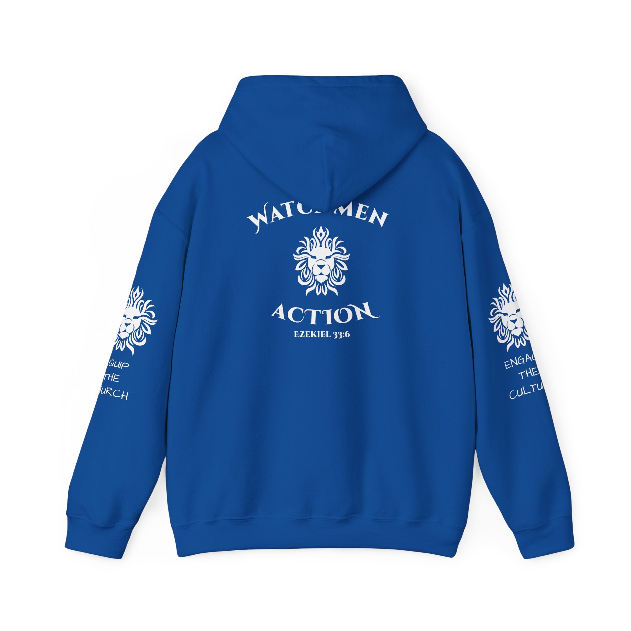 Watchmen Action Hoodie — Vintage Crest Graphic Sweatshirt