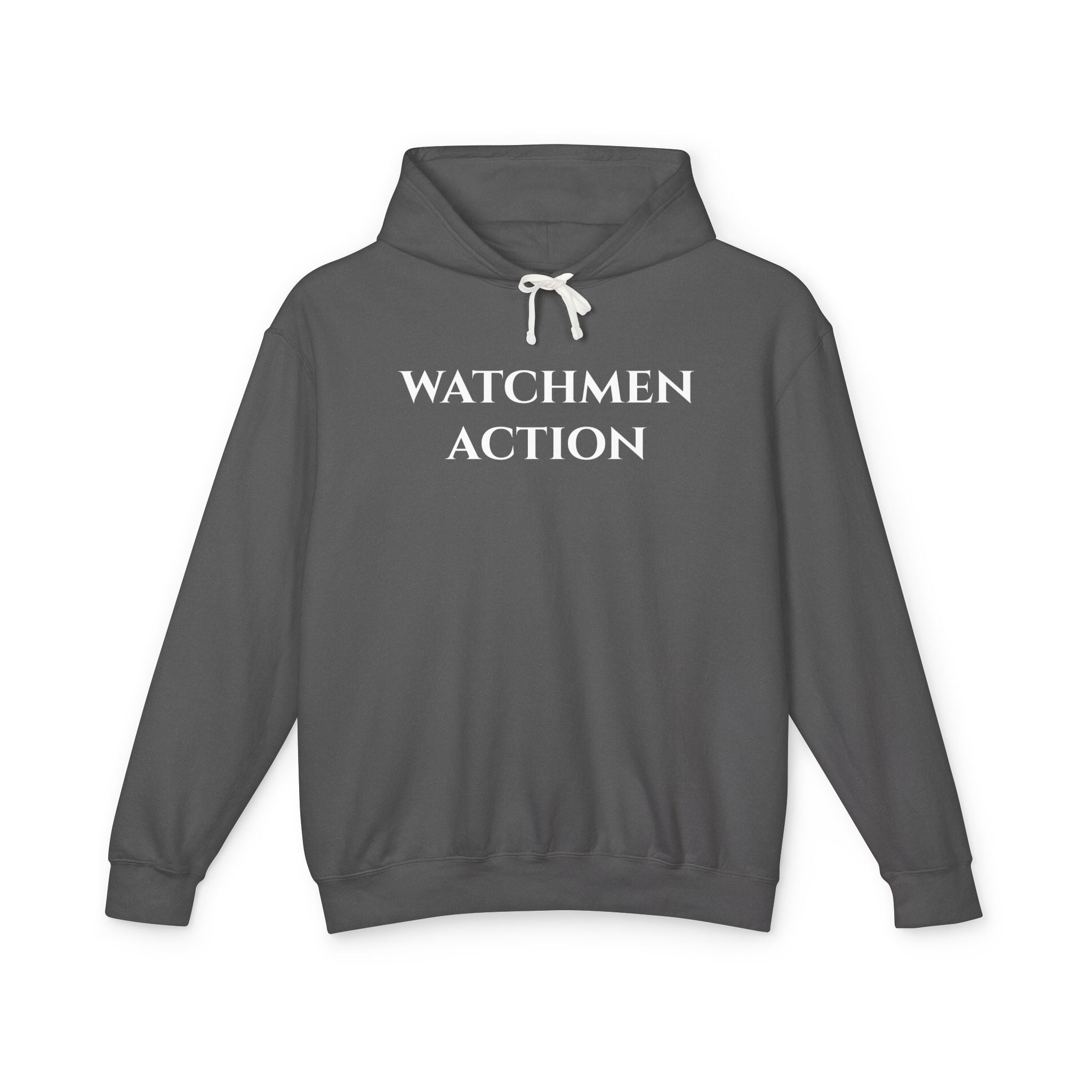 Watchmen Action Hoodie — Ladies "You + Courage = Action" (Ezekiel 33:6)