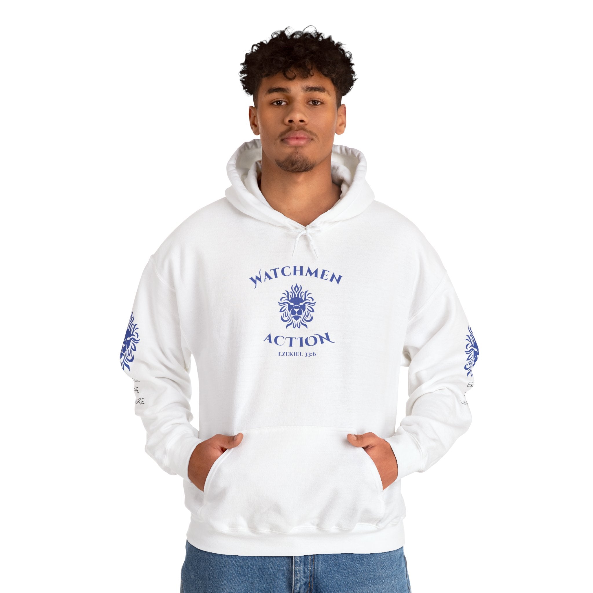 Watchmen Action Hoodie — Vintage Crest Graphic Sweatshirt