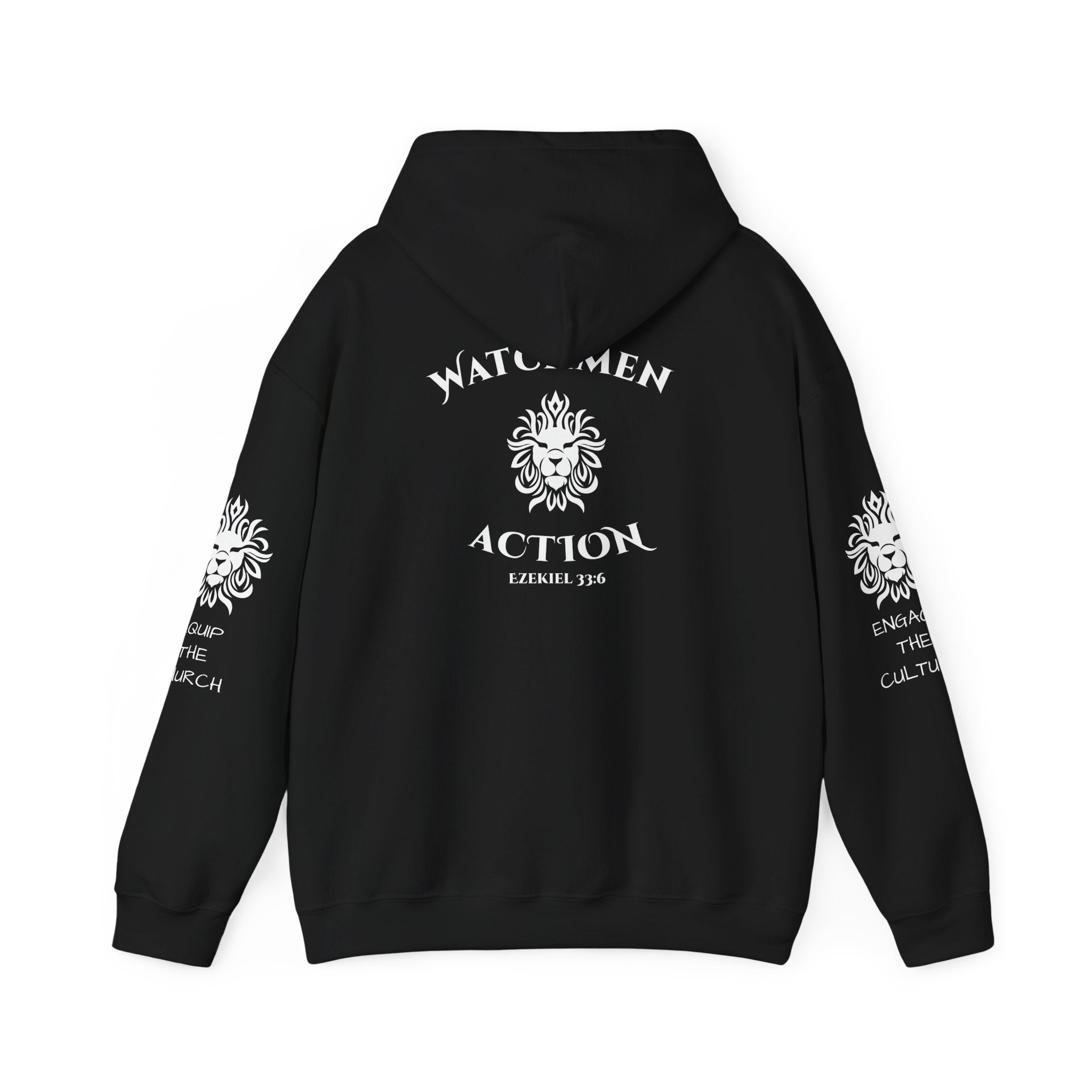 Watchmen Action Hoodie — Vintage Crest Graphic Sweatshirt
